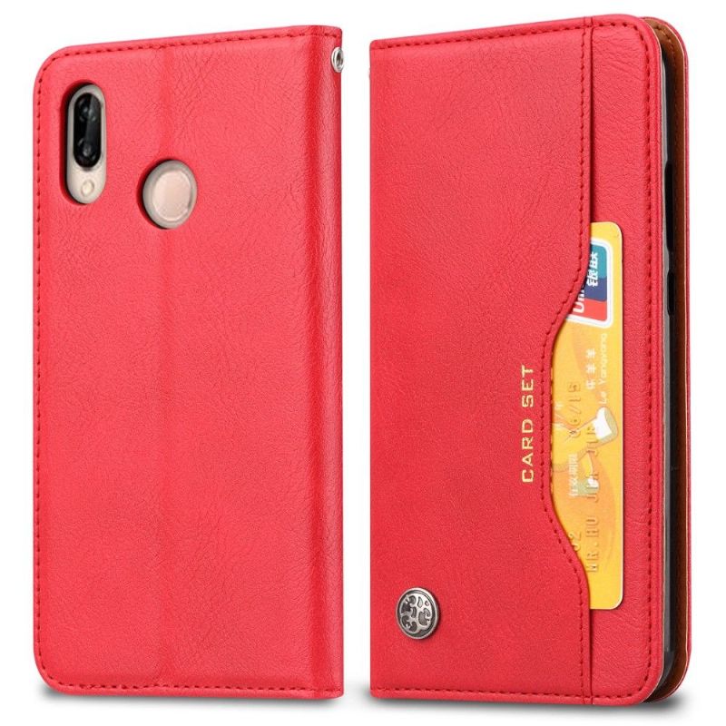 Pouzdra Na Xiaomi Redmi 7 Kůže Se Stojanem A Držákem Na Karty