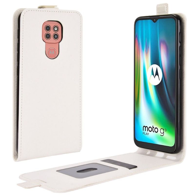 Flipové Pouzdro Na Motorola Moto G9 Play Kožené Pouzdro Vertikální Umělá Kůže