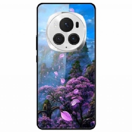 Kryt Honor Magic 6 Pro Tvrzené Sklo Flower Mountain