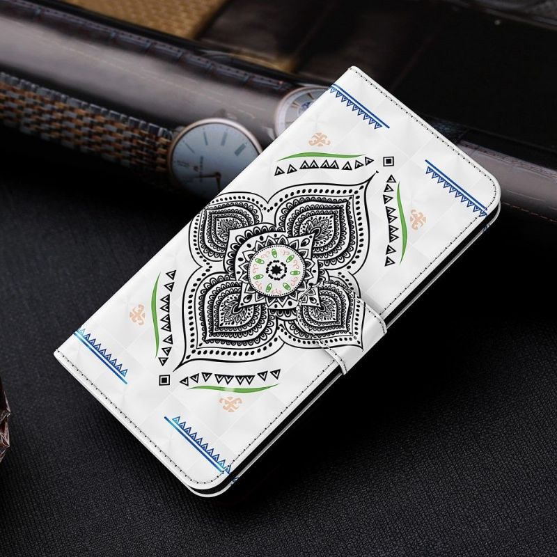 Flipové Pouzdro Na Samsung Galaxy S21 Ultra 5G Single Mandala