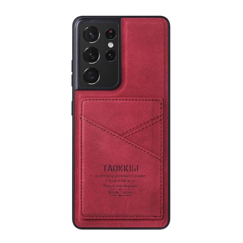 Kryt Na Samsung Galaxy S21 Ultra 5G Vintage Umělá Kůže