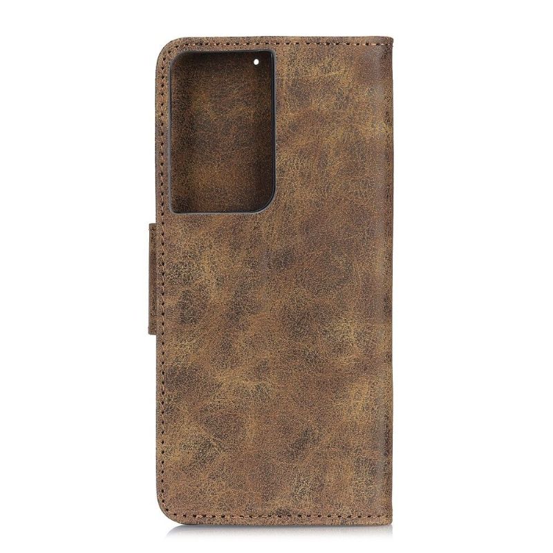 Pouzdra Na Samsung Galaxy S21 Ultra 5G Edouard Vintage Umělá Kůže