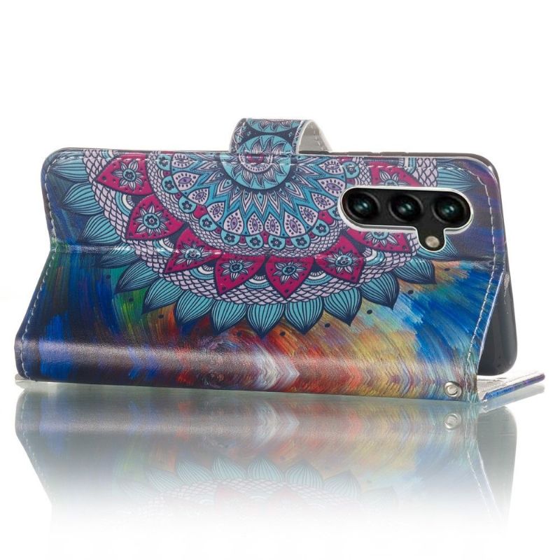 Flipové Pouzdro Na Samsung Galaxy A13 5G Květinová Mandala