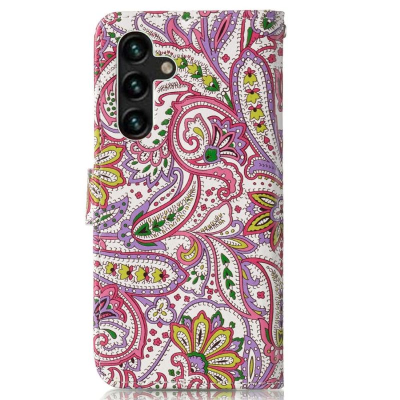 Flipové Pouzdro Na Samsung Galaxy A13 5G Paisley Flower