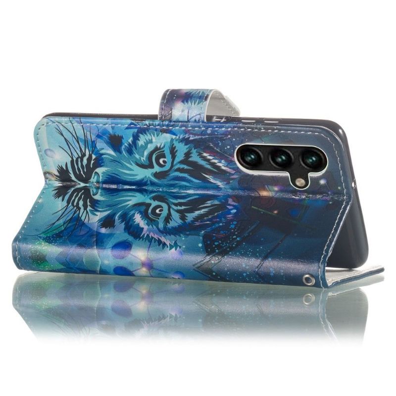 Flipové Pouzdro Na Samsung Galaxy A13 5G Umělecký Tygr