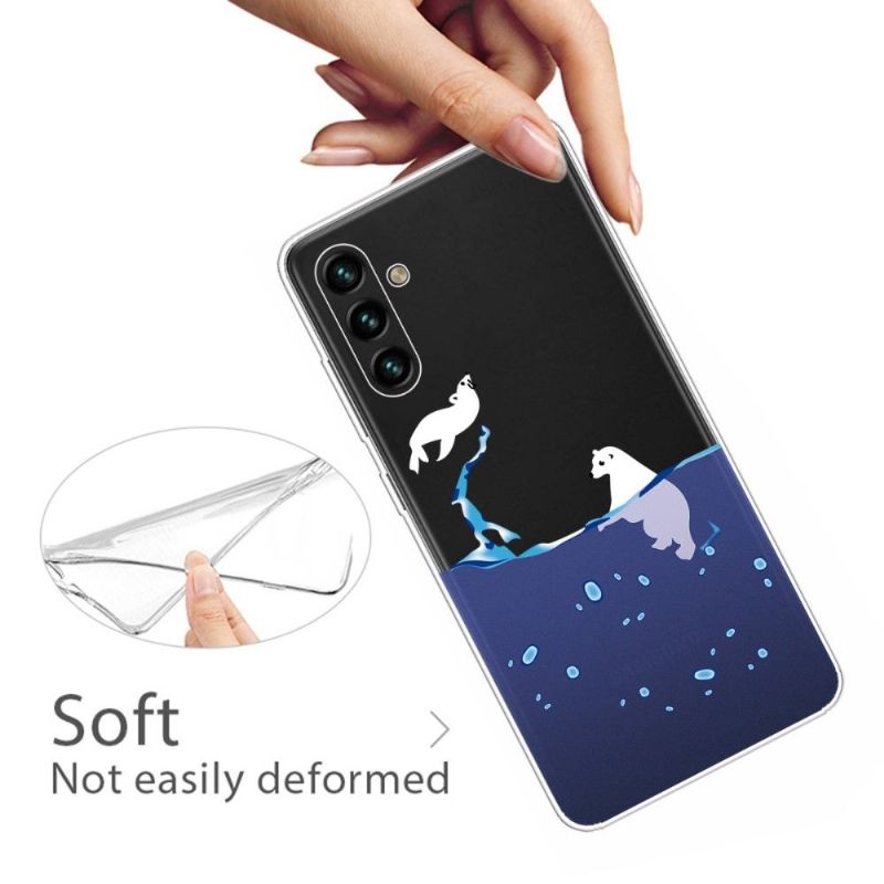 Kryty Na Mobil Na Samsung Galaxy A13 5G Tuleň A Lední Medvěd