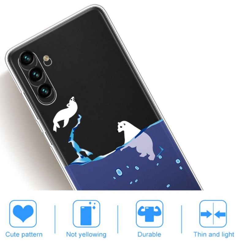 Kryty Na Mobil Na Samsung Galaxy A13 5G Tuleň A Lední Medvěd