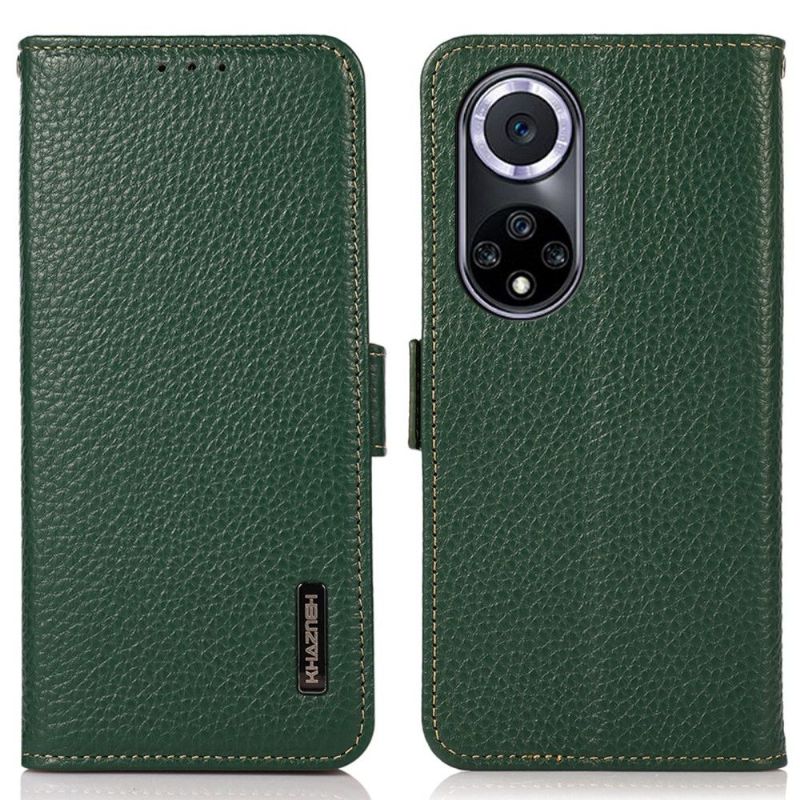 Flipové Pouzdro Na Huawei Nova 9 / Honor 50 Khazneh Zrnitá Lesklá Kůže