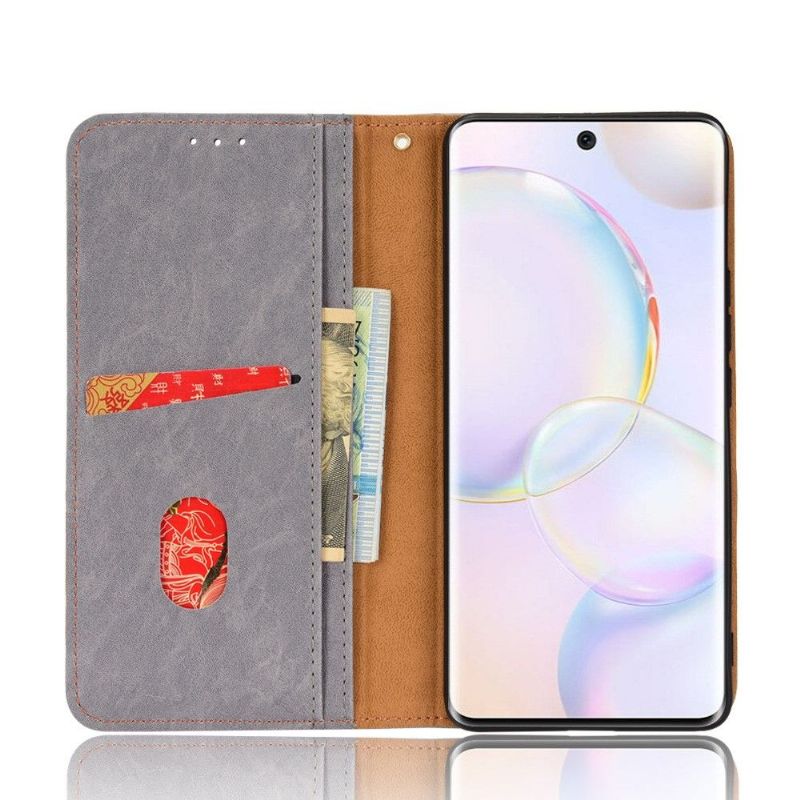 Flipové Pouzdro Na Huawei Nova 9 / Honor 50 Kožené Pouzdro Retro Umělá Kůže