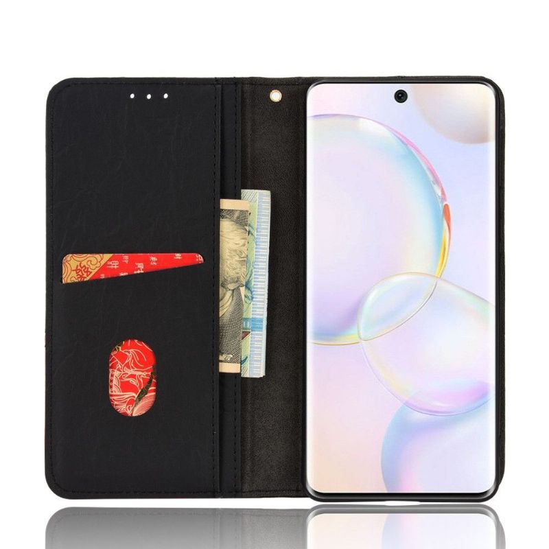Flipové Pouzdro Na Huawei Nova 9 / Honor 50 Kožené Pouzdro Retro Umělá Kůže