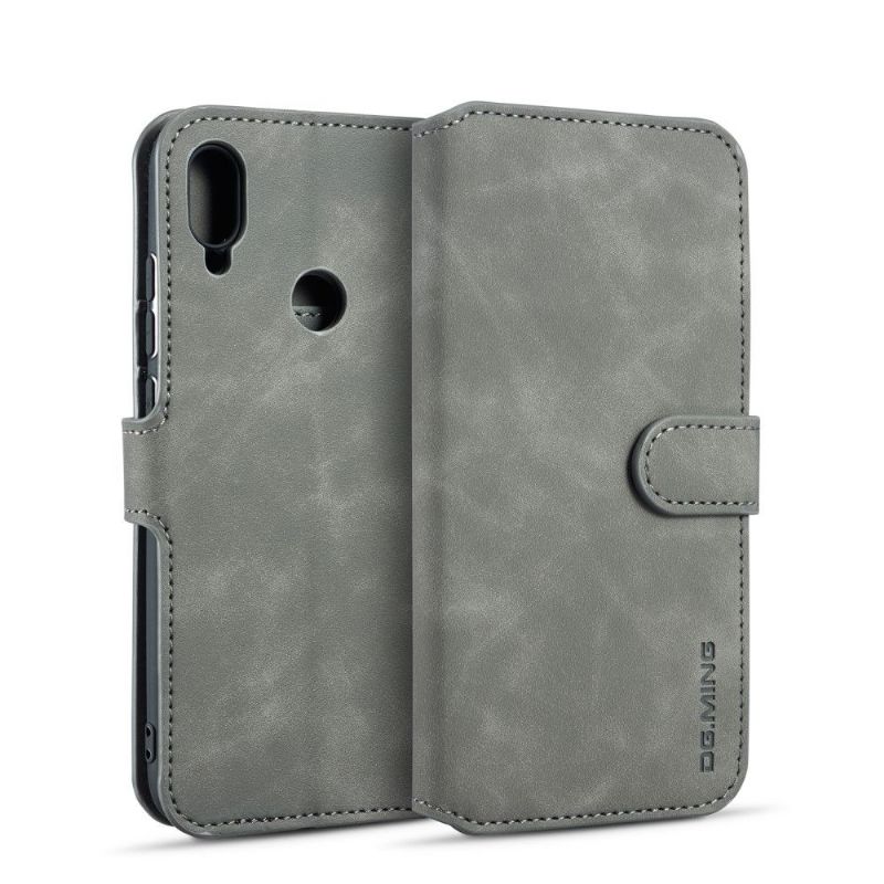 Flipové Pouzdro Na Huawei Y6 2019 Efekt Dg Ming Kůže
