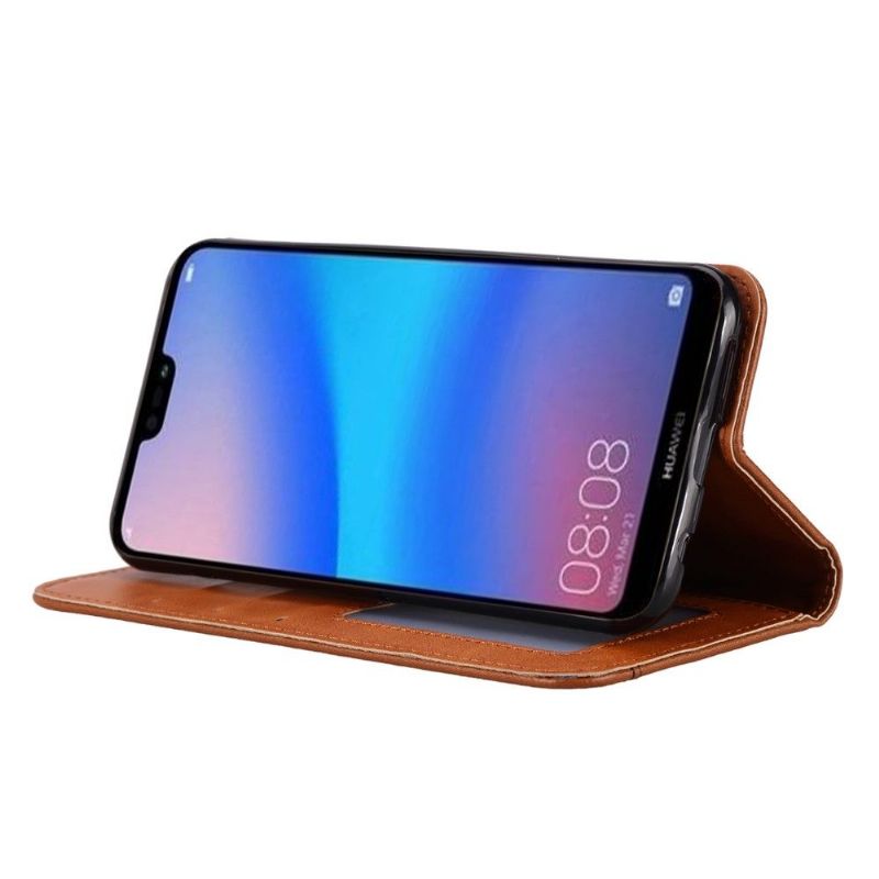 Flipové Pouzdro Na Huawei Y6 2019 Kožené Pouzdro Na Stojan