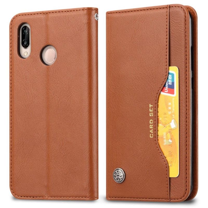 Flipové Pouzdro Na Huawei Y6 2019 Kožené Pouzdro Na Stojan