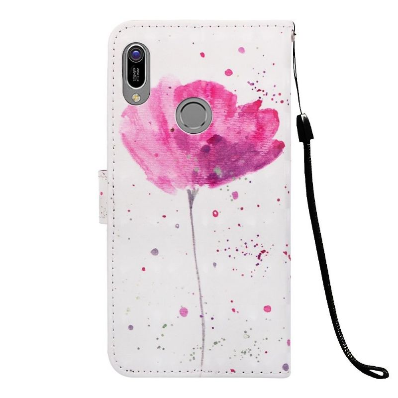 Flipové Pouzdro Na Huawei Y6 2019 Na Lana Růžový Květ