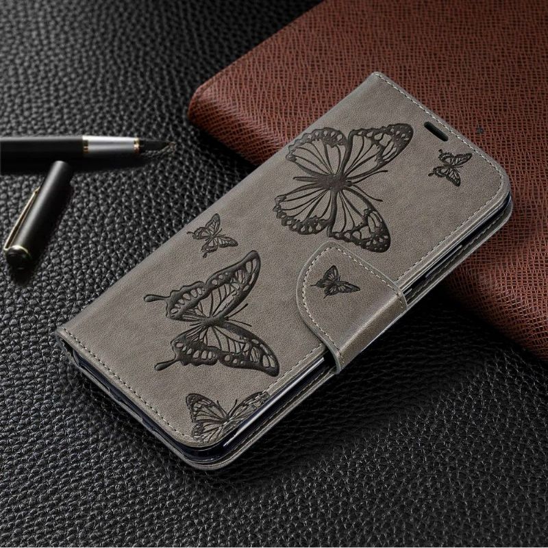 Flipové Pouzdro Na Huawei Y6 2019 Podpora Motýlů Funkcí