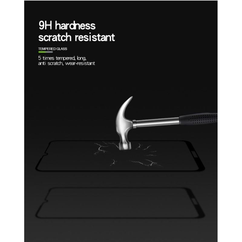 Huawei Y6 2019 – Ochranné Tvrzené Sklo V Plné Velikosti – Černá