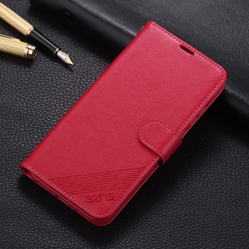 Kožené Pouzdro Folio Na Huawei Y6 2019 Umělá Kůže Azns