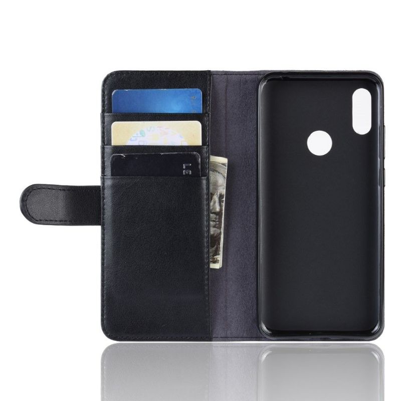 Pouzdra Na Huawei Y6 2019 Prémiová Kůže - Černá