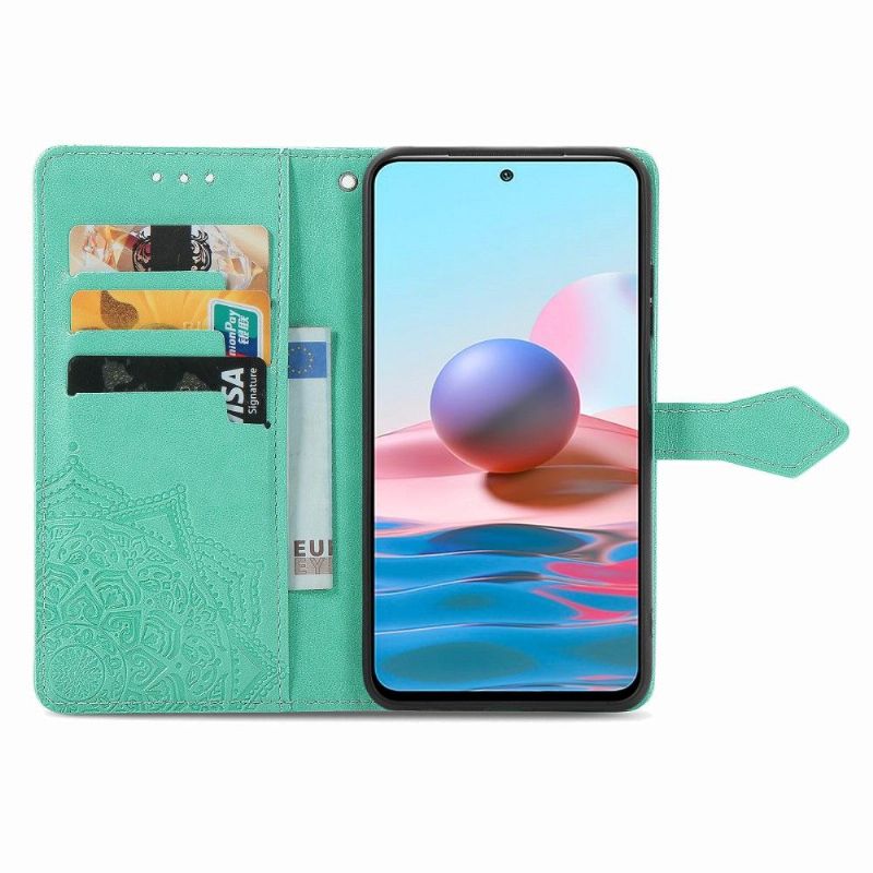 Flipové Pouzdro Na Xiaomi Redmi Note 10 Držák Karty Mandala