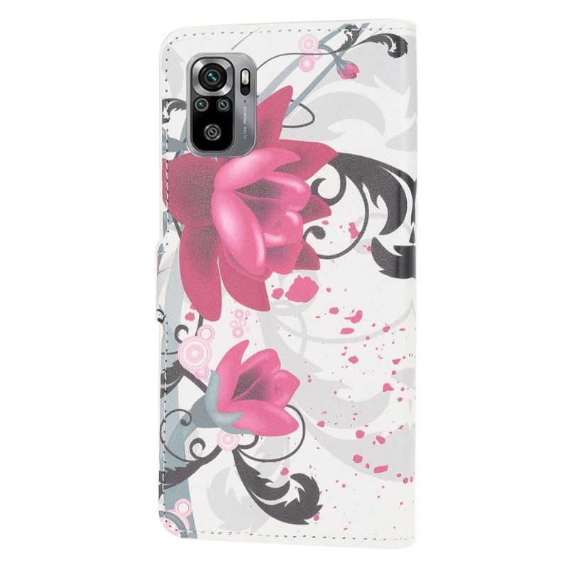 Flipové Pouzdro Na Xiaomi Redmi Note 10 Lotosové Květy