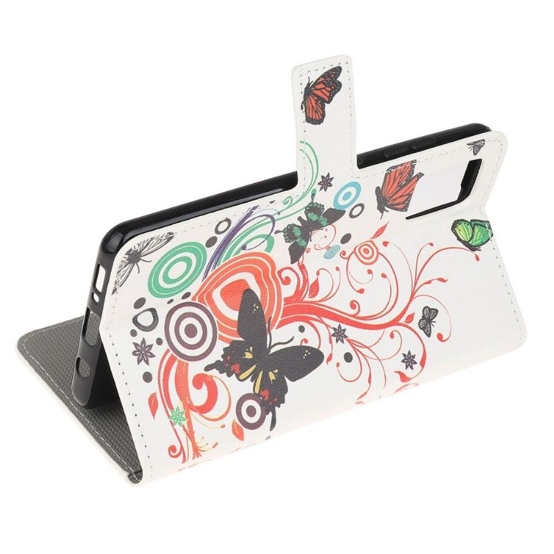 Flipové Pouzdro Na Xiaomi Redmi Note 10 Retro Motýli