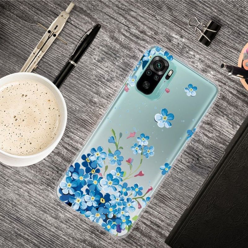 Kryt Na Xiaomi Redmi Note 10 Modré Květy