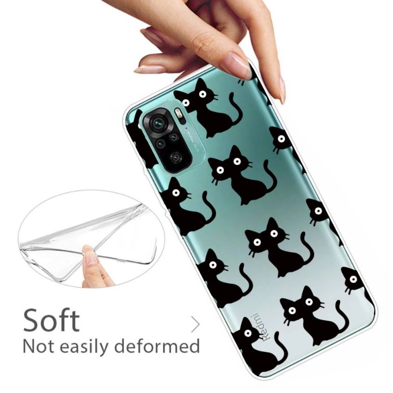Kryt Na Xiaomi Redmi Note 10 Černé Kočky