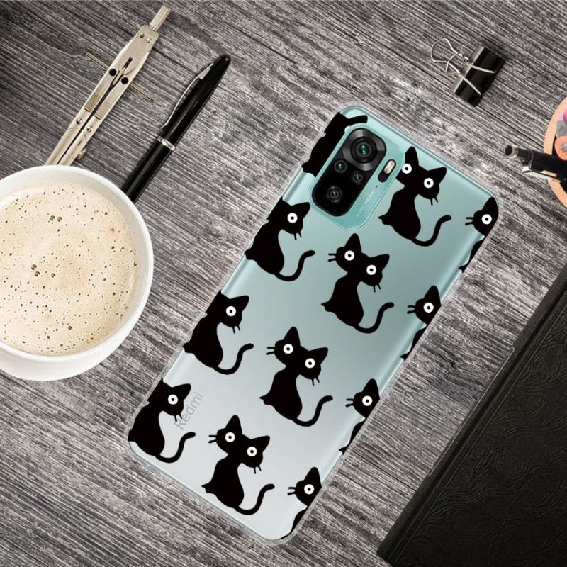 Kryt Na Xiaomi Redmi Note 10 Černé Kočky