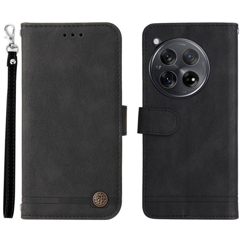 Peněženková Pouzdra Oneplus 12r Kryty Na Mobil Ozdobný Nýt S Popruhem