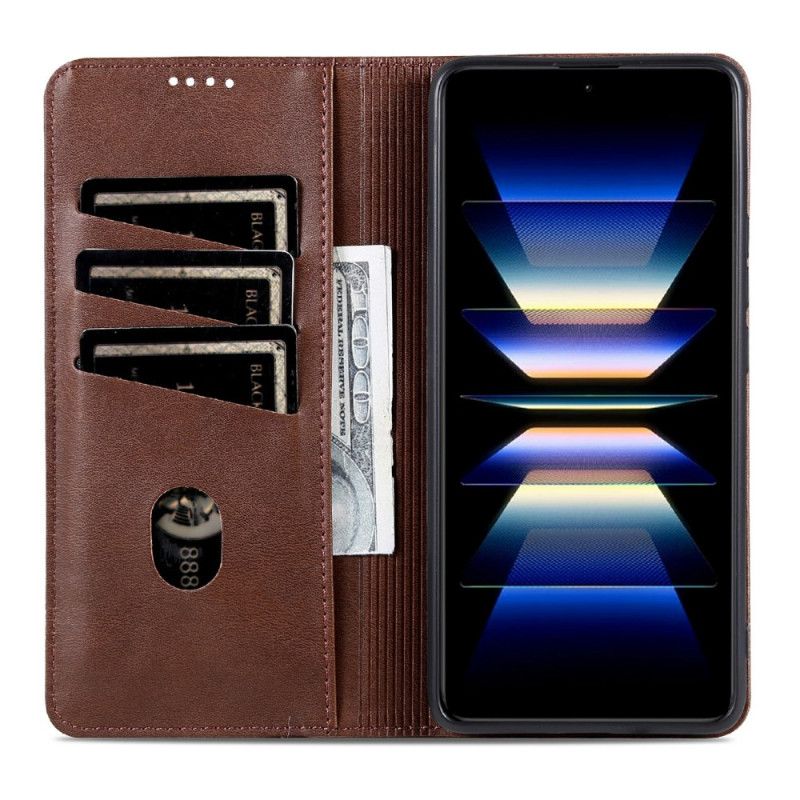 Kožené Pouzdro Folio Xiaomi Redmi Note 15 Pro 5g Azns