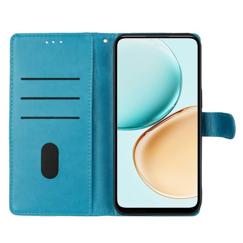 Kožený Kryt Na Xiaomi Redmi Note 15 Pro 5g Květinová Gravírování