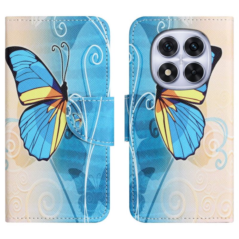 Kožený Kryt Na Xiaomi Redmi Note 15 Pro 5g Motýl