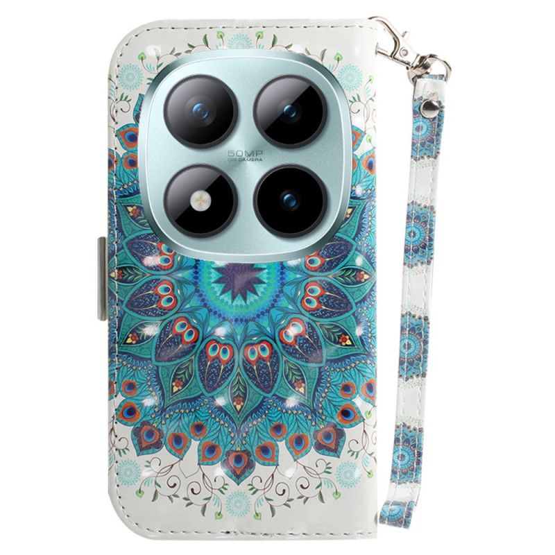 Kožený Kryt Na Xiaomi Redmi Note 15 Pro 5g Zelená Mandala