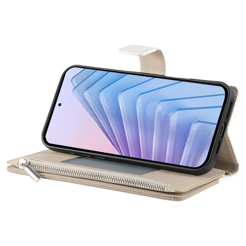 Kožený Kryt Xiaomi Redmi Note 15 Pro 5g Dvoubarevný Popruh A Ramenní Popruh