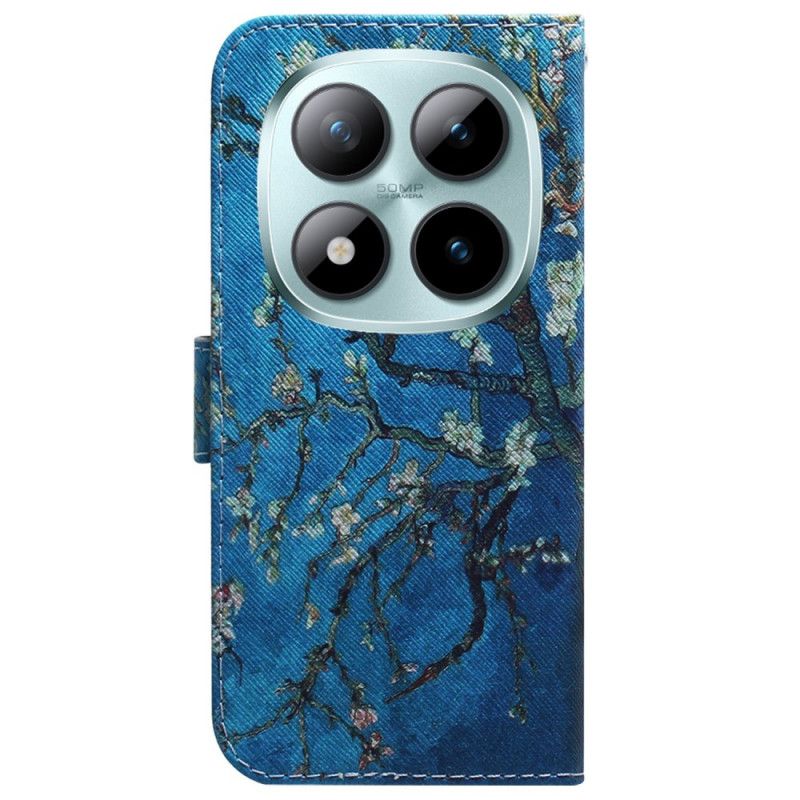 Kožený Kryt Xiaomi Redmi Note 15 Pro 5g Květy Meruňky