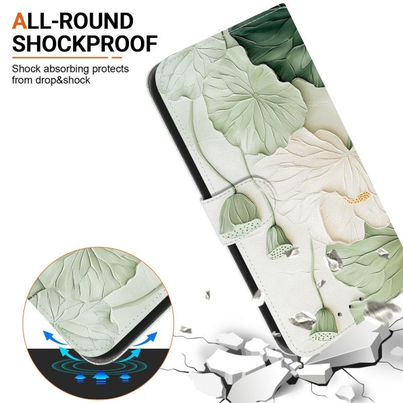 Kožený Kryt Xiaomi Redmi Note 15 Pro 5g Lotosový Vzor