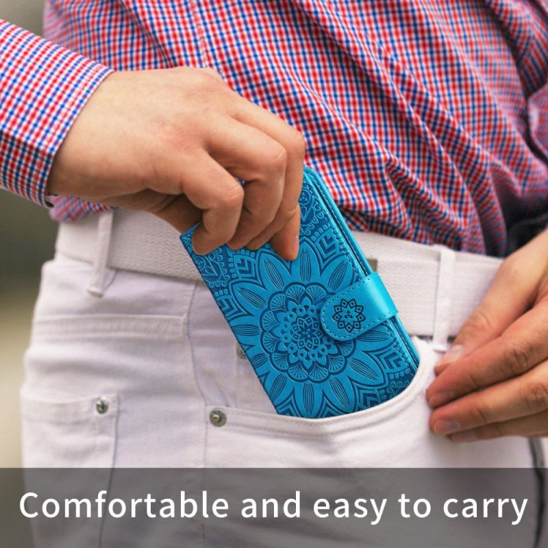 Kožený Kryt Xiaomi Redmi Note 15 Pro 5g Slunečnicový Vzor