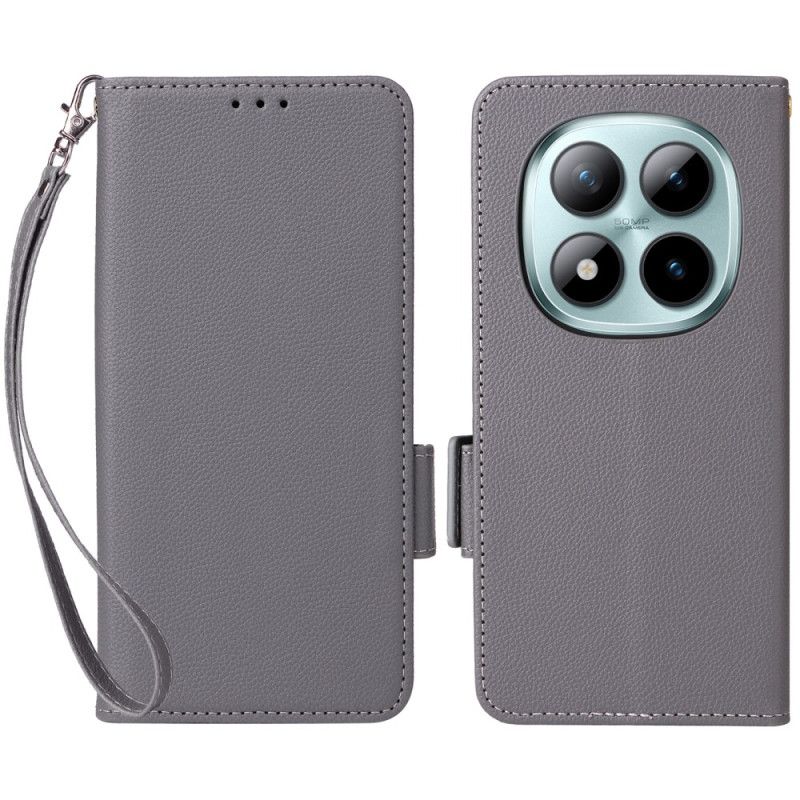 Kožený Kryt Xiaomi Redmi Note 15 Pro 5g Umělá Kůže S Páskem