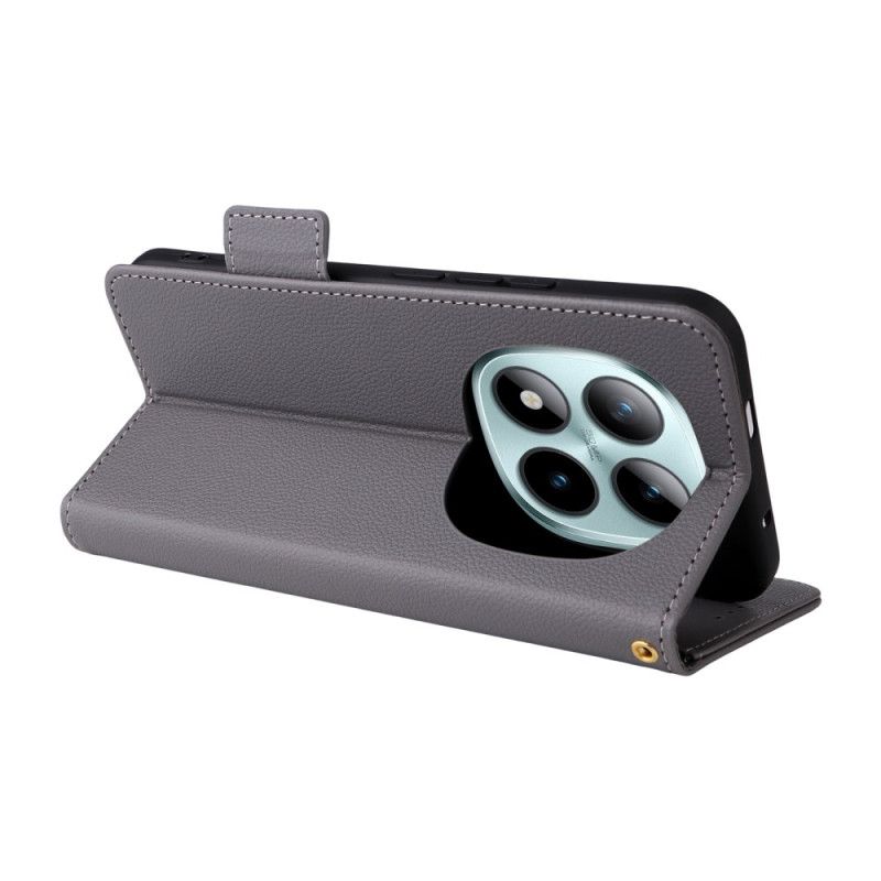 Kožený Kryt Xiaomi Redmi Note 15 Pro 5g Umělá Kůže S Páskem