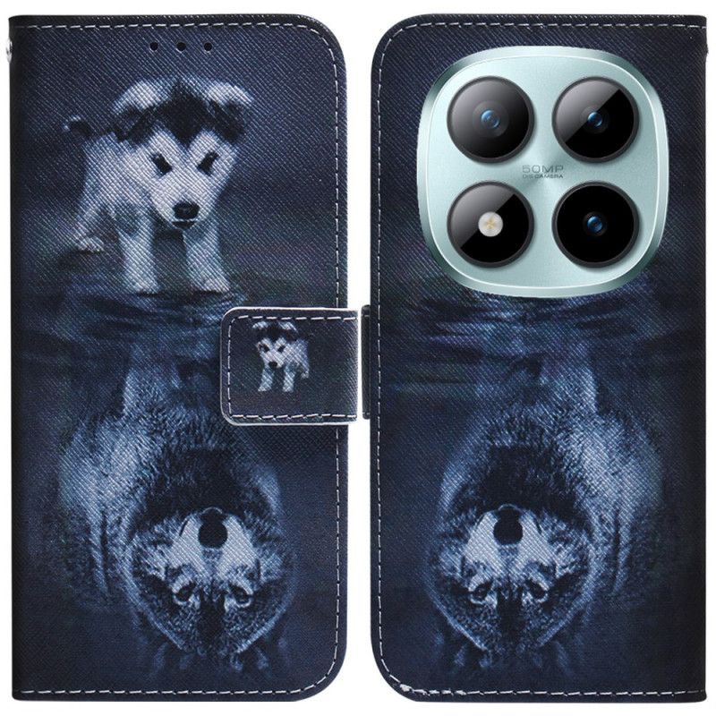 Kožený Kryt Xiaomi Redmi Note 15 Pro 5g Štěněcí Sny