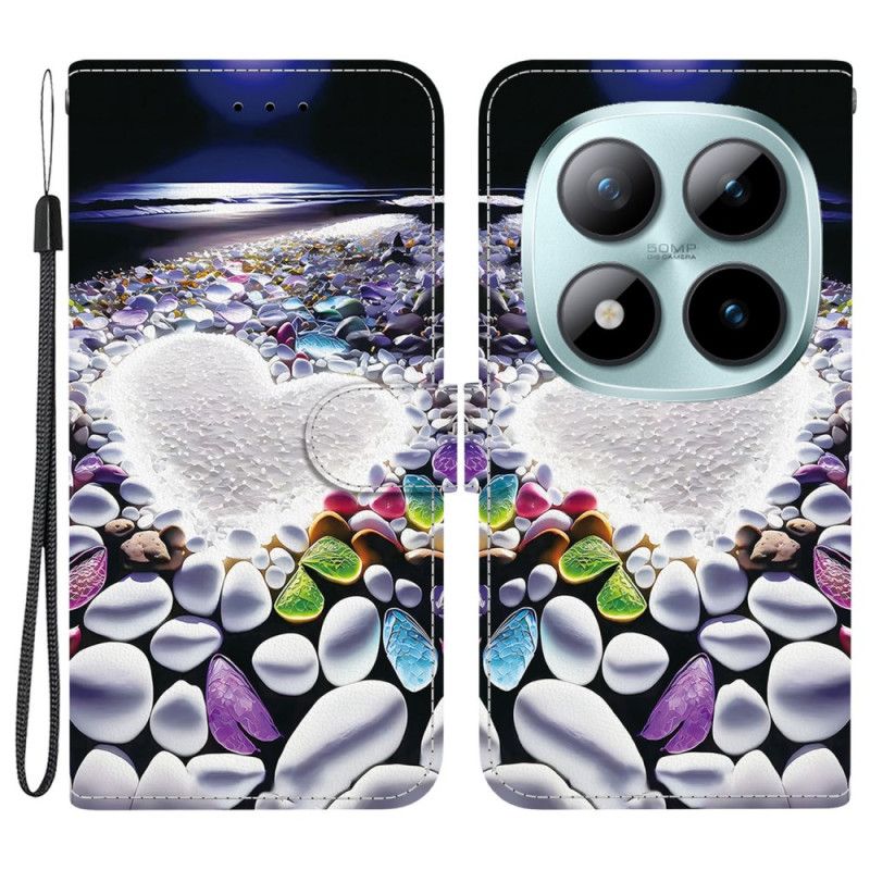 Peněženková Pouzdra Xiaomi Redmi Note 15 Pro 5g Kryty Na Mobil Bílé Srdce