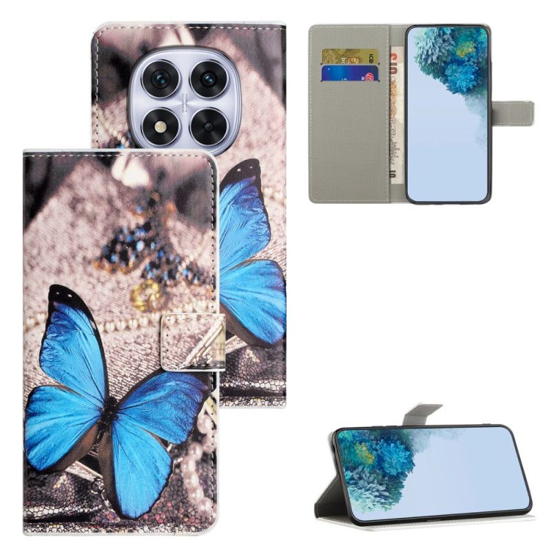 Peněženková Pouzdra Xiaomi Redmi Note 15 Pro 5g Kryty Na Mobil Modrý Motýl