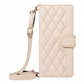 Peněženková Pouzdra Xiaomi Redmi Note 15 Pro 5g Kryty Na Mobil Prošívané S Popruhy