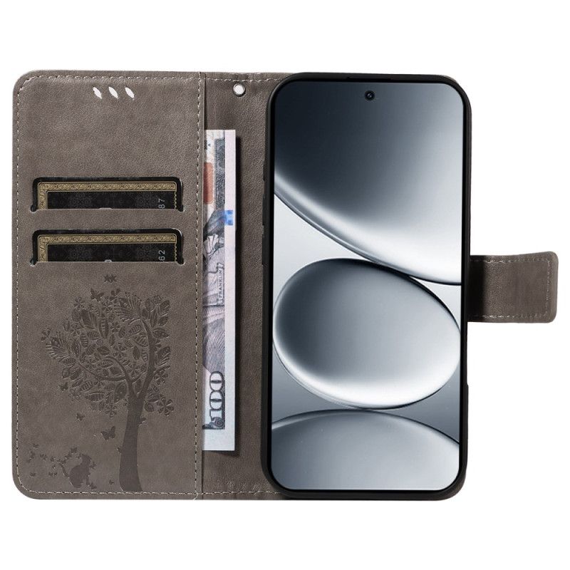 Peněženková Pouzdra Xiaomi Redmi Note 15 Pro 5g Kryty Na Mobil Vzor Kočky A Stromu