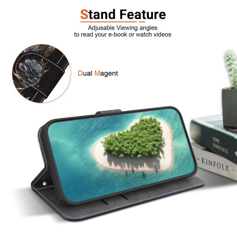 Peněženková Pouzdra Xiaomi Redmi Note 15 Pro 5g Černá Růže