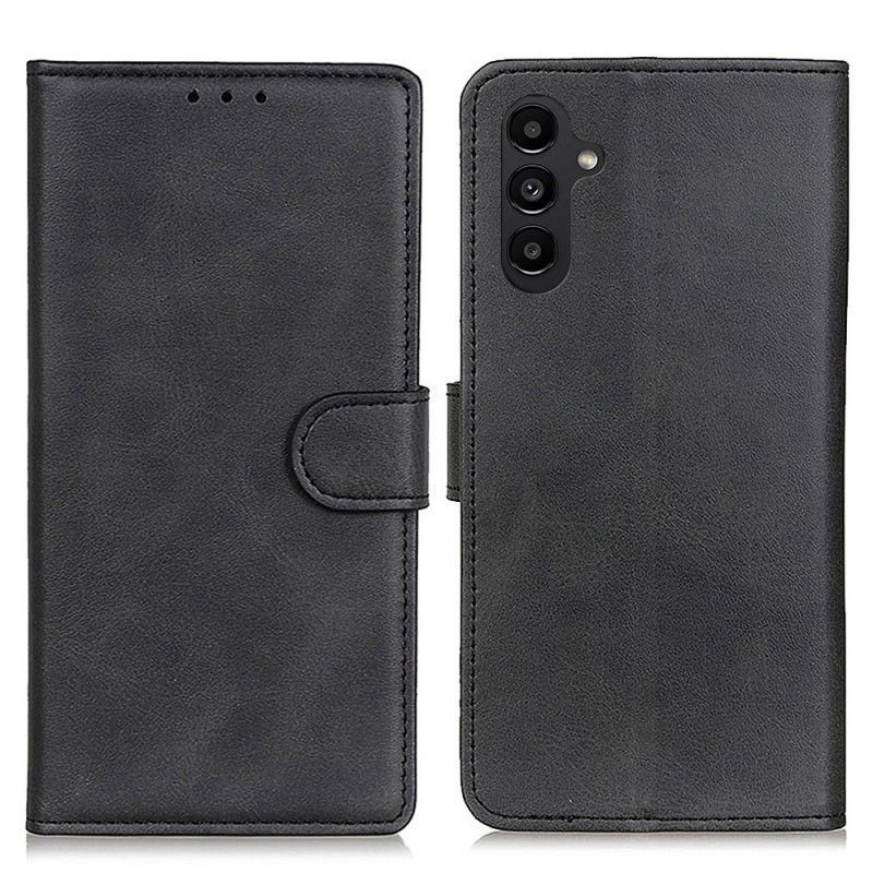 Kožené Pouzdro Na Samsung Galaxy A14 / A14 5G Matná Umělá Kůže