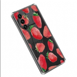 Kryt Na Samsung Galaxy A14 / A14 5G Bezešvé Jahody