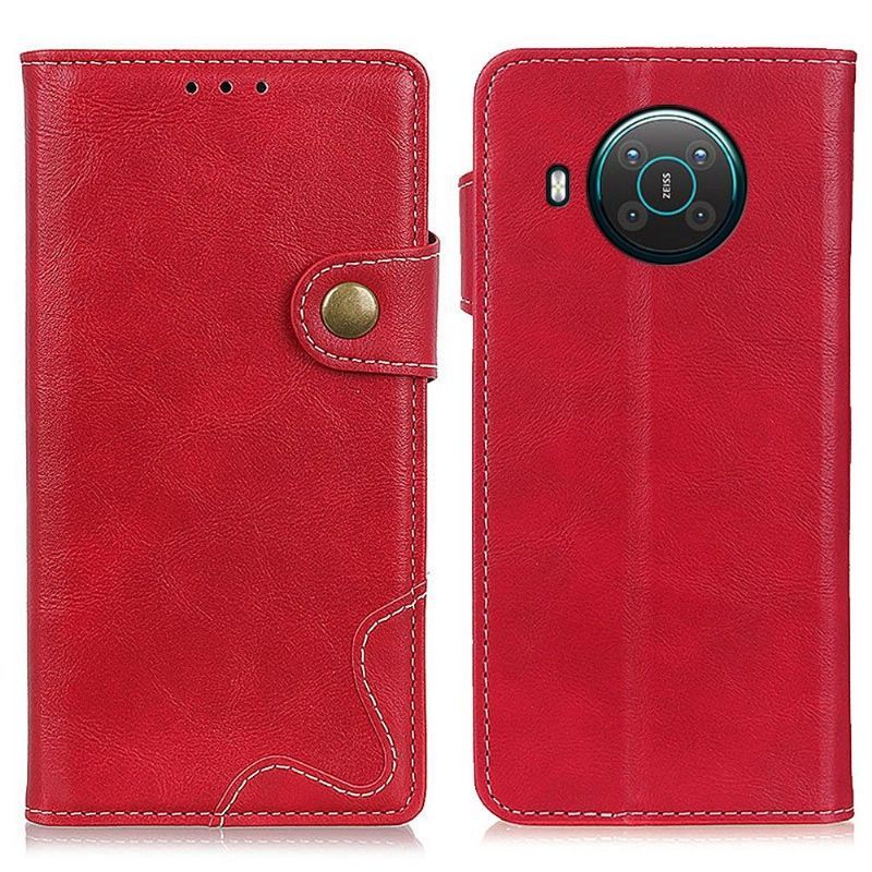 Flipové Pouzdro Na Nokia X20 / X10 Odkryté Švy Ve Tvaru S