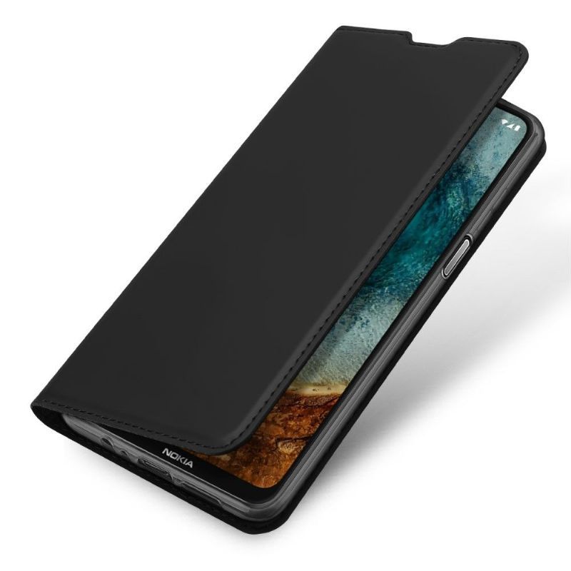 Kožené Pouzdro Folio Na Nokia X20 / X10 Obchodní Saténový Efekt