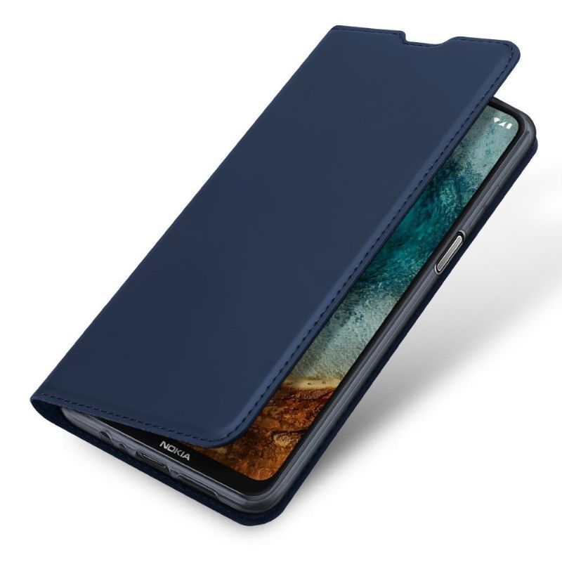 Kožené Pouzdro Folio Na Nokia X20 / X10 Obchodní Saténový Efekt